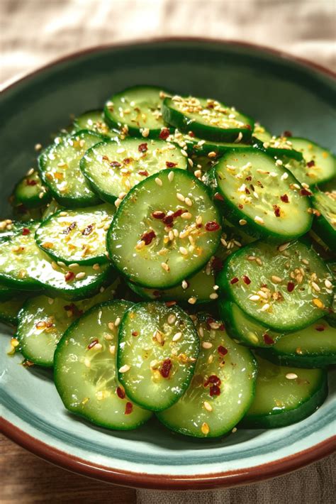 Spicy Sesame Cucumber Salad