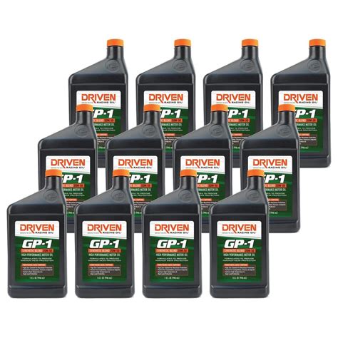 Driven Racing Oil 19506 GP-1 Synthetic Blend 20W50 Oil, 12 Quarts