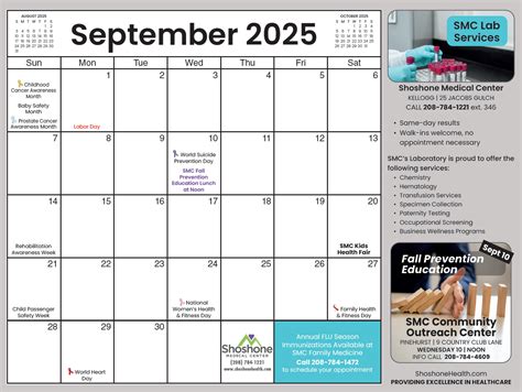 Calendar – Shoshone Medical Center