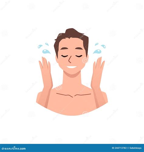 Image result for Washing Face Picture Man Cartoon