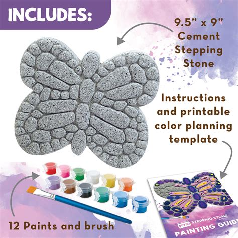 Snapklik.com : Paint Your Own Stepping Stone: Butterfly