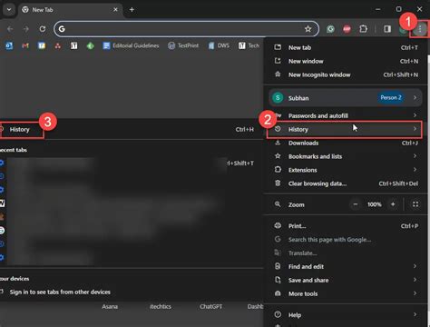 Image result for Open Browsing History