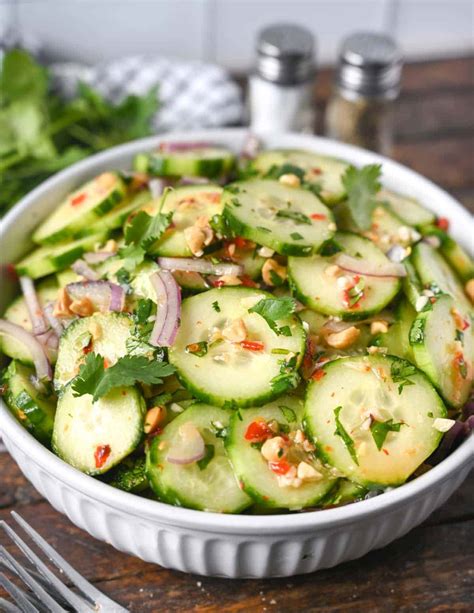 Thai Cucumber Salad (Easy Recipe) - Butter Your Biscuit