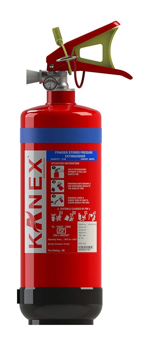 KANEX fire extinguisher ABC Dry Powder map-50% (stored pressure) 2 KG ...
