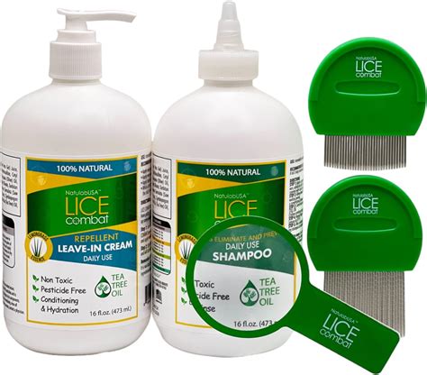 Amazon.com: Lice Treatment Kit | Shampoo, Repellent Leave-in Cream ...