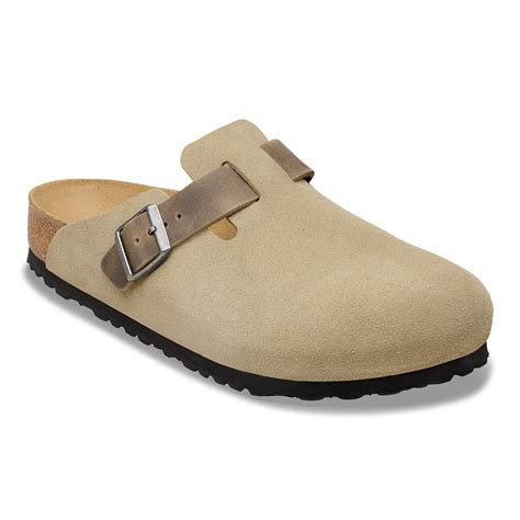 Boston BS Mixed Leather in Color Faded Khaki | BIRKENSTOCK Kuwait