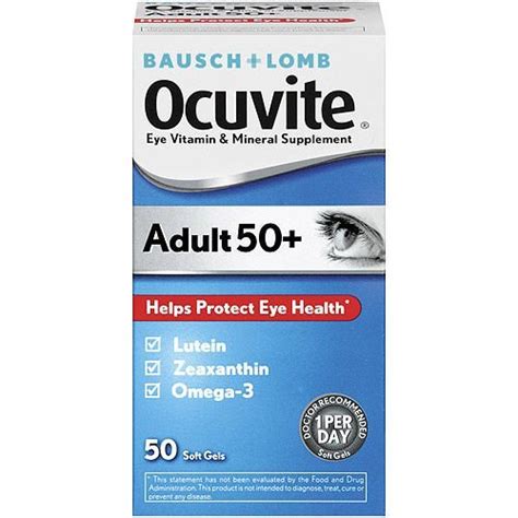 ♥ 妮妮小舖 ♥ BAUSCH & LOMB OCUVITE 博士倫吾維康金盞花萃取膠囊 50粒【$1080含運】 | Yahoo拍賣