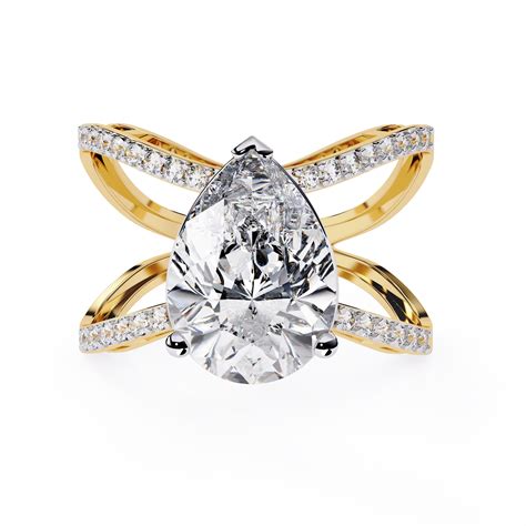 Golden Dawn Pear Diamond Ring – Espira Gems