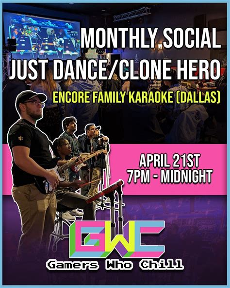 [IRL Event] Join Gamers Who Chill at Encore Family Karaoke in Dallas ...
