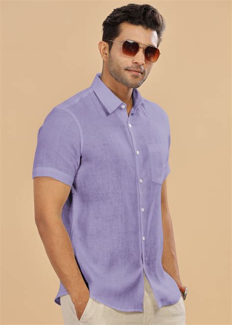 Shop Best Linen Lavender Color Shirt Online In India – Linen Trail