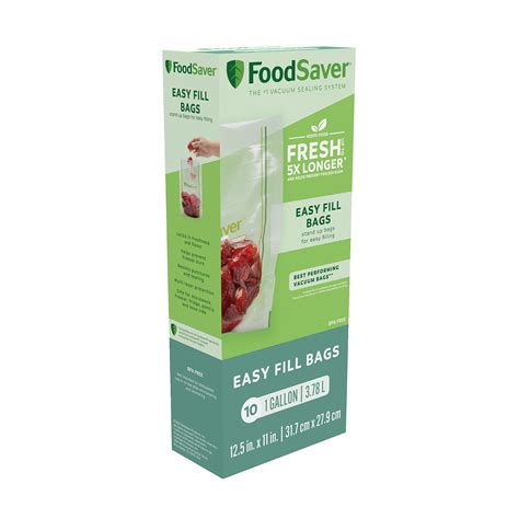 Buy FoodSaver Easy Fill 1-Gallon Vacuum Sealer Bags | Commercial Grade ...