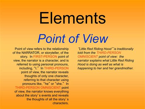 Red riding hood and plot | PPT