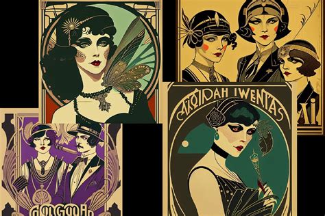 Art Deco Art Nouveau Graphic by Deadly Nightshade Designs · Creative ...
