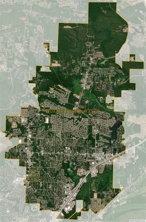 Map of Sherwood city, Arkansas - Thong Thai Real