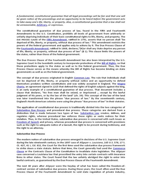 Due Process Clause Amendment 的图像结果