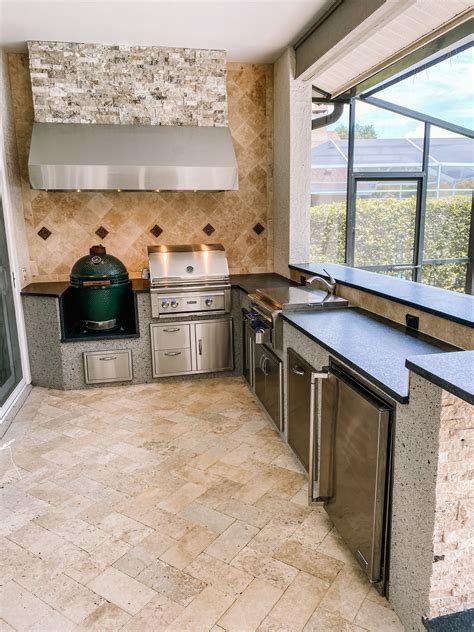 L Shaped Outdoor Kitchens - Creative Outdoor Kitchens of Florida