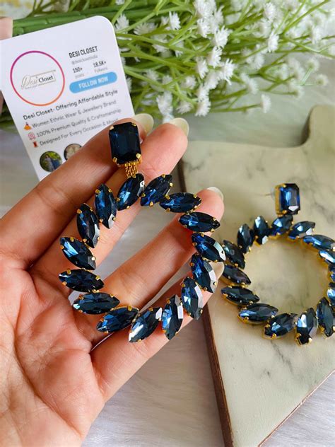 Electric Blue Crystal Wheels – Desi Closet