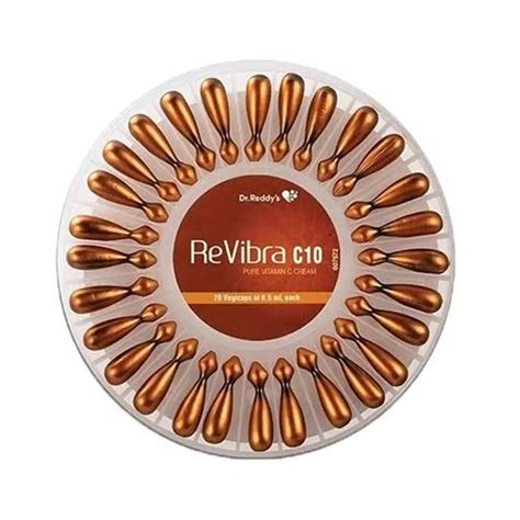 ReVibra C10 Pure Vitamin C Cream Vegicaps 0.5ml x 28 Capsules - Cureka ...