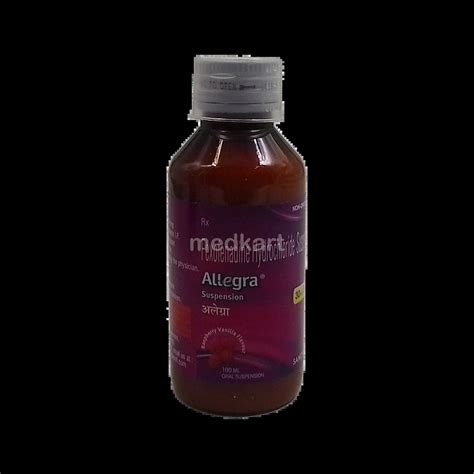 ALLEGRA SUSPENSION 100 ML Price, Uses, Side Effects & Substitutes | Medkart