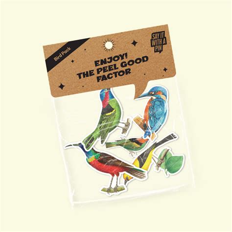 Bird Nerd Sticker Pack – Say it with a Pin