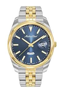 Buy Mathey-Tissot Swiss Made Mathy Day-Date Quartz Blue Dial Analog ...
