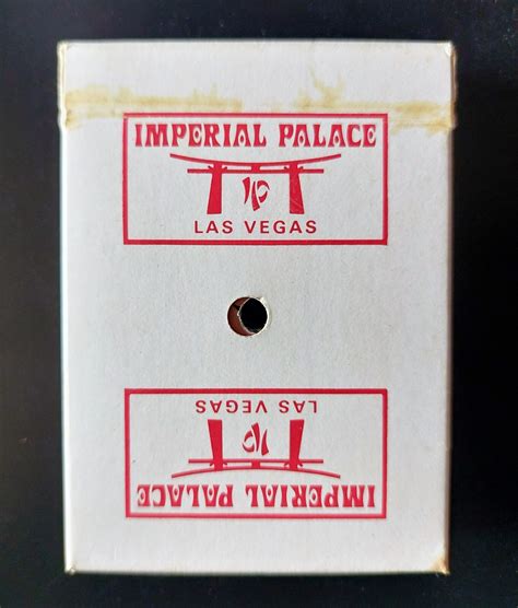 Vintage IMPERIAL PALACE Casino LAS VEGAS ~ HOYLE Playing Cards ~ White ...