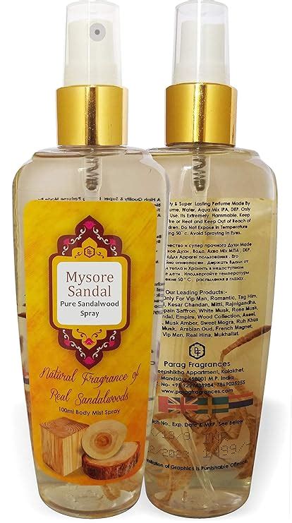 Parag Fragrances Mysore Sandalwood Attar Spray, 120ml 1200 Spray (With ...