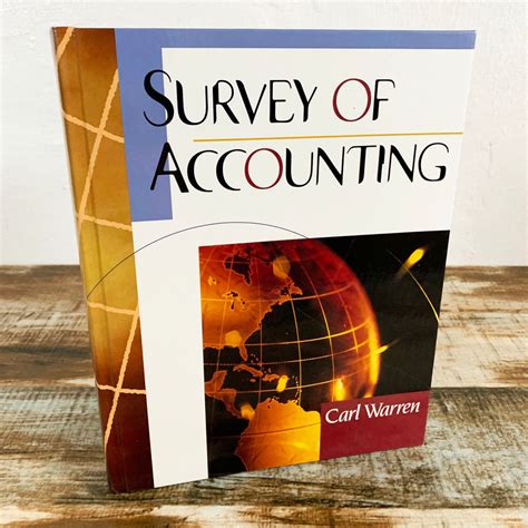 Survey of Accounting - Carl S. Warren (2000, Hardcover) in Excellent ...