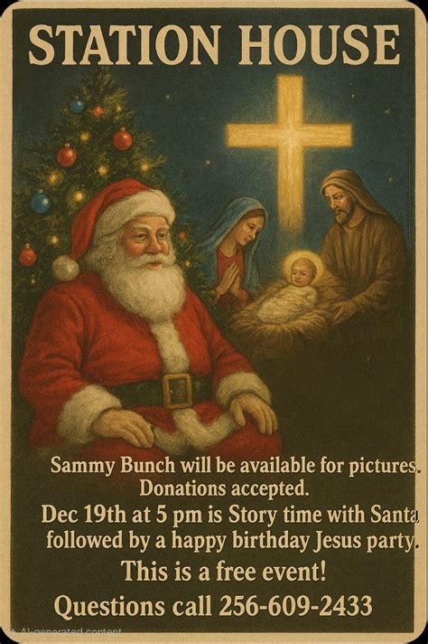 Story time with Santa & Happy Birthday Jesus party, 11100 Alabama Hwy ...