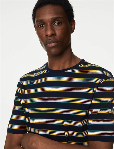 Buy Pure Cotton Striped Pyjama Set at Marks & Spencer