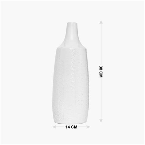 Buy Splendid Kael Ceramic Leaf Vase from Home Centre at just INR 1199.0