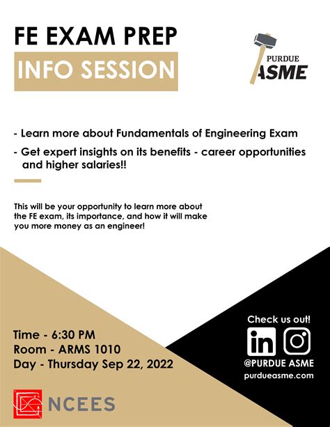 FE Exam Prep Info Session – Undergraduate Blog