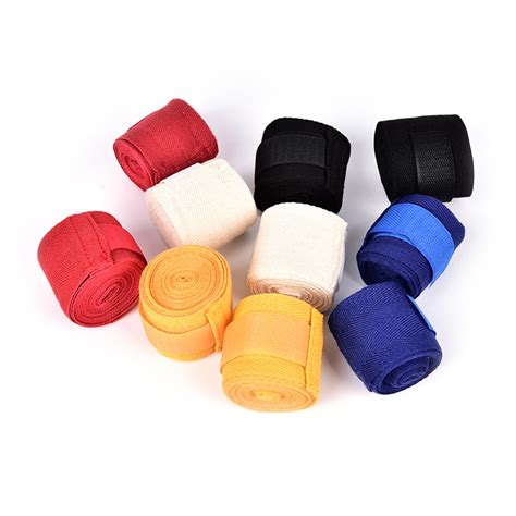 1 Pair 2.5m Punching Hand Wrap Tape Boxing Sparring Gloves Boxing ...