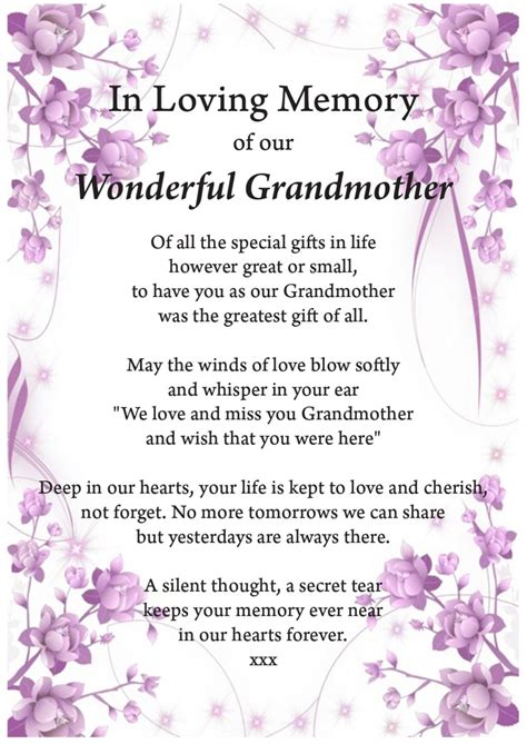 In Loving Memory Quotes For Grandma