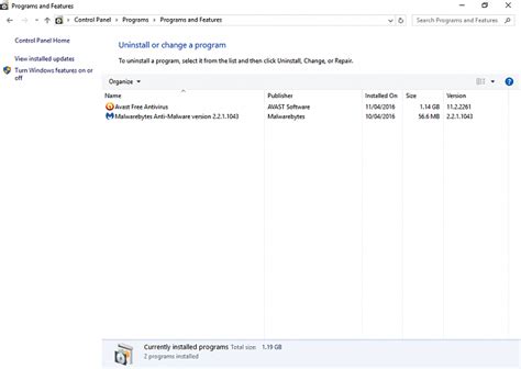Image result for List of Programs On This Computer