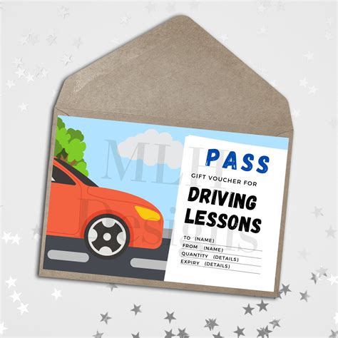 Image result for Driving Lessons Gift Voucher Template