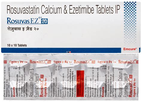 Rosuvas Ez 2010 Mg Tablet 10 - Uses, Side Effects, Dosage, Price | Truemeds