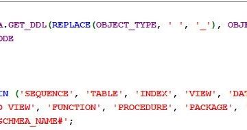 Generate DDL Oracle Live SQL 的图像结果