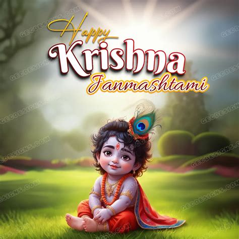 Jai shri Krishna HD wallpaper, Krishna Janmashtami greetings poster ...