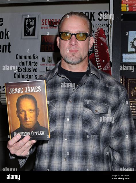 Jesse James signs copies of his new book "American Outlaw" at Book Soup ...