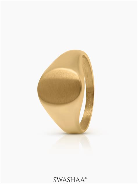 Zane Matte Signet Men's Ring – Swashaa