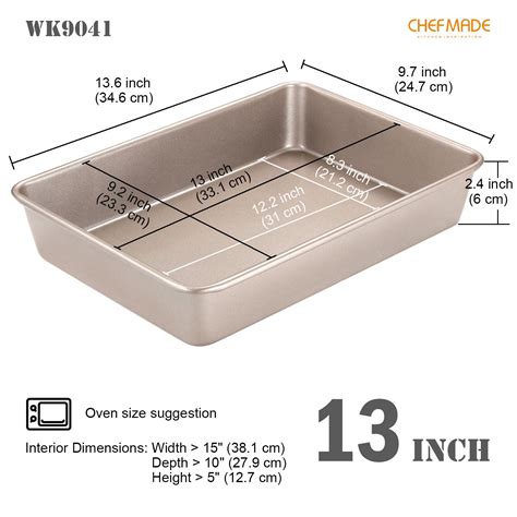 9" x 13" Cake Pan - CHEFMADE official store