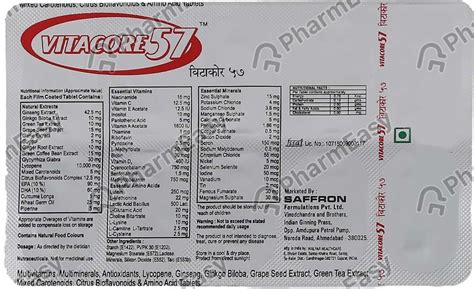 Buy Vitacore 57 Strip Of 10 Tablets Online at Flat 15% OFF | PharmEasy