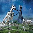 Sparky the Skeleton Dog on Leash | Grandin Road