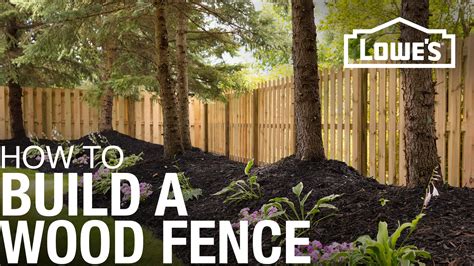 How to Build a Wood Fence | Lowe’s