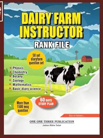 DAIRY FARM INSTRUCTOR RANK FILE : ONE ONE THREE PUBLICATION: Amazon.in ...
