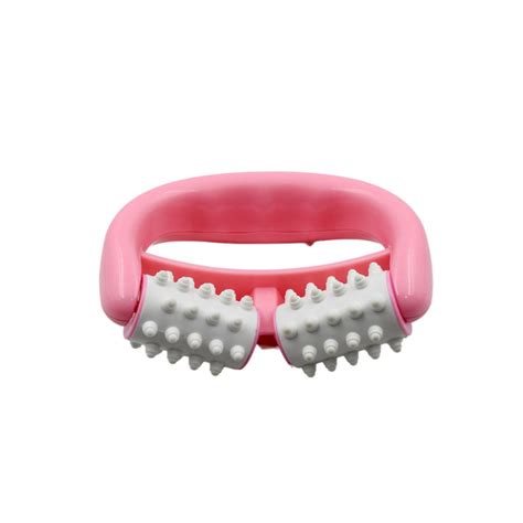 Manual Round Handle Plastic 2 Rollers Massage Roller Cellulite Roller ...