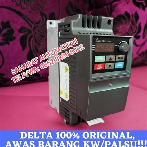 Jual Inverter Delta 1,5 Kw 1,5Kw 2Hp 220V 1 Ph Ke 3 Phase 220V ...