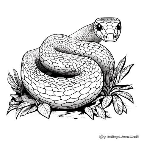 Colouring Pages Snakes