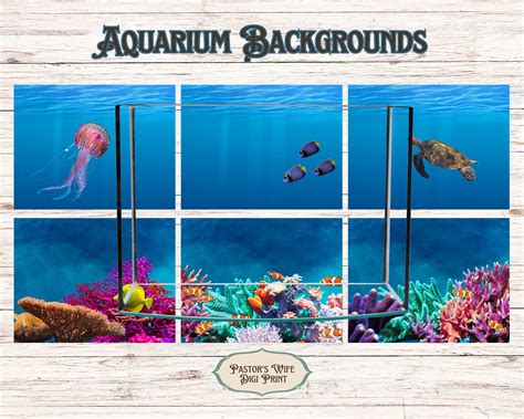 Free Printable Aquarium Backgrounds